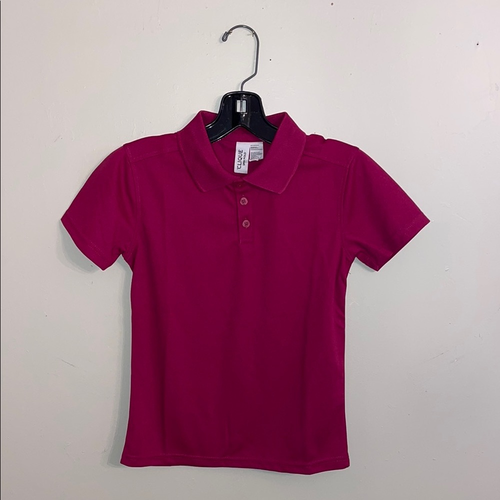 Vibrant Pink Polo Shirt Classic Design